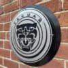 Handmade steel Jaguar sign