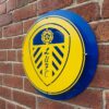 Side view of Leeds Utd mild steel sign