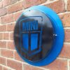 Side view of Mini mild steel sign