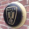 Side view of Rover mild steel sign