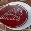 Side view of Indian mild steel sign